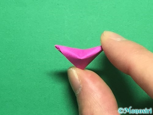 折り紙でハートのこんぺいとうの作り方手順24