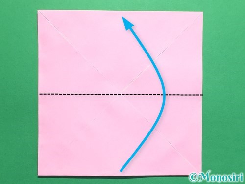 折り紙で立体的なバラの作り方手順7