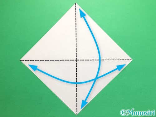 折り紙でネクタイの折り方手順1