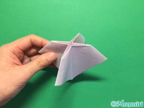 折り紙で立体的な紫陽花の作り方手順21