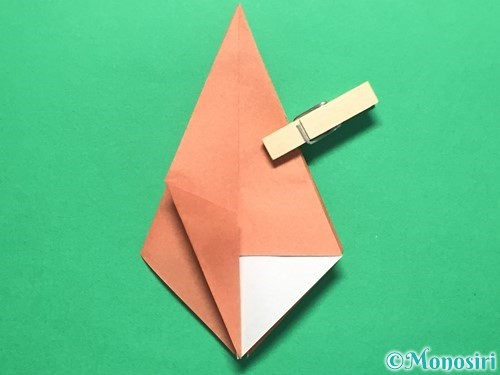 折り紙で立体的なかたつむりの折り方手順29