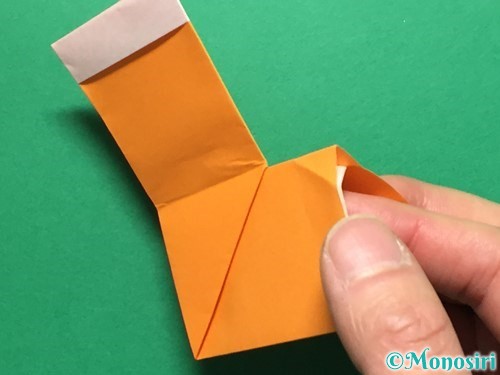 折り紙でレインブーツの折り方手順24