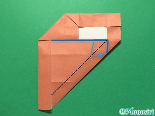 折り紙で数字の7の折り方手順17