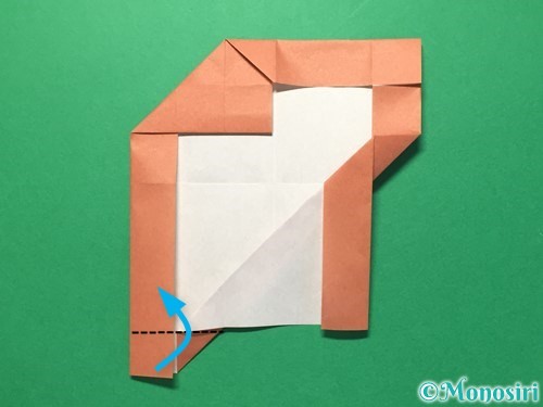 折り紙で数字の7の折り方手順19