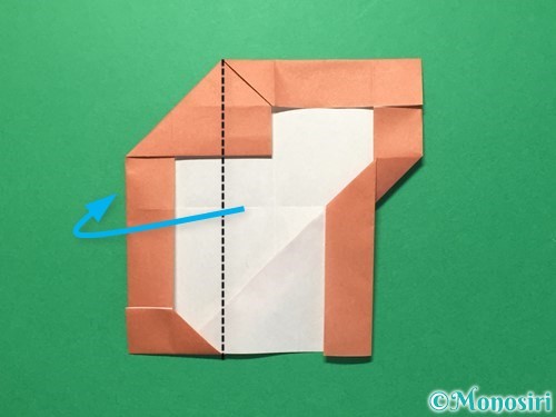 折り紙で数字の7の折り方手順21