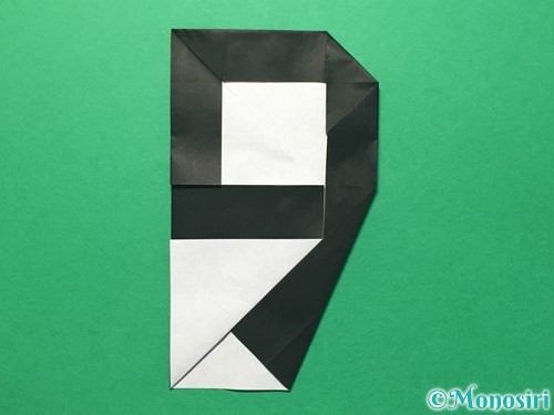 折り紙で数字の9の折り方手順22