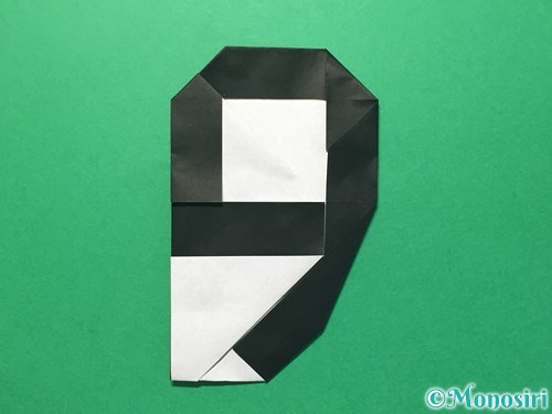 折り紙で数字の9の折り方手順26
