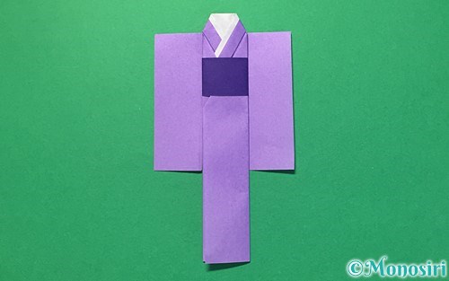 折り紙で作った紙衣