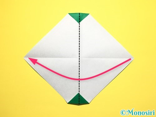 折り紙でスイカの折り方手順10