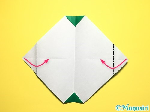 折り紙でスイカの折り方手順15