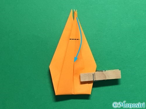 折り紙で鶴の折り方手順27