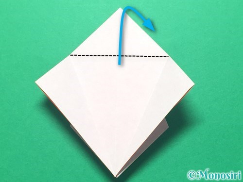 折り紙で祝い鶴の折り方手順21