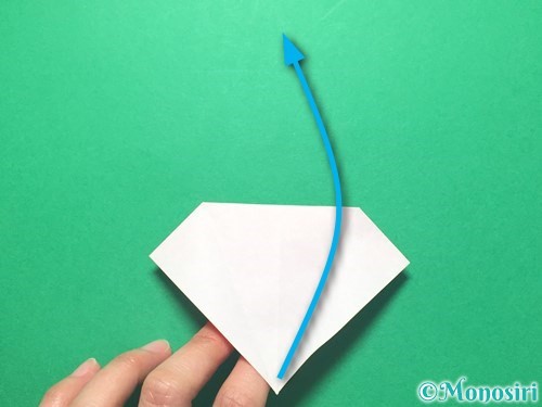 折り紙で祝い鶴の折り方手順23