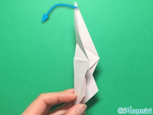 折り紙で祝い鶴の折り方手順31