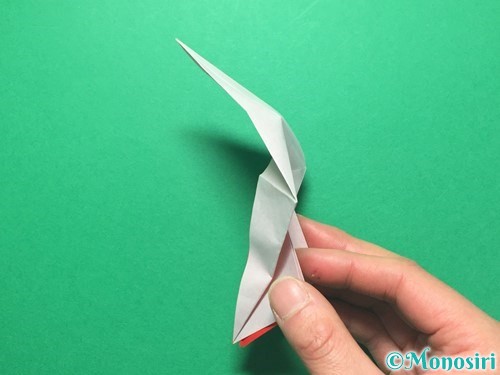 折り紙で祝い鶴の折り方手順32