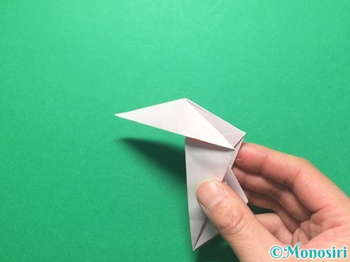 折り紙で祝い鶴の折り方手順33