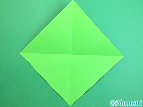 折り紙でみかんの折り方手順2