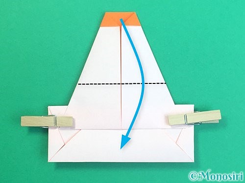 折り紙で鏡餅の折り方手順18