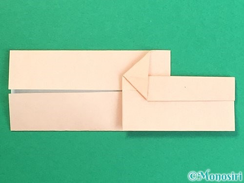 折り紙で羽子板と羽根の折り方手順16