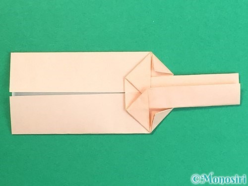 折り紙で羽子板と羽根の折り方手順19