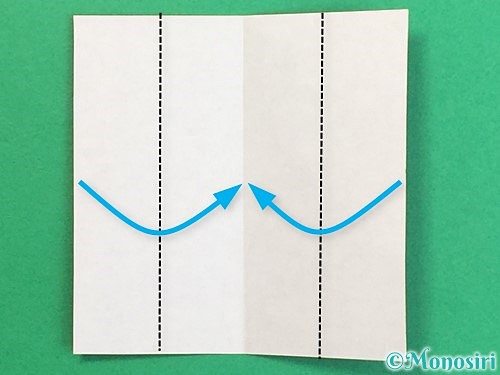 折り紙で羽子板と羽根の折り方手順26