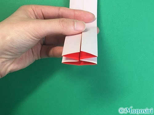 折り紙で羽子板と羽根の折り方手順33