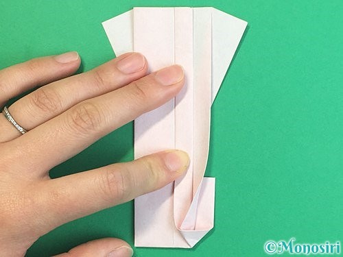 折り紙で羽子板と羽根の折り方手順43