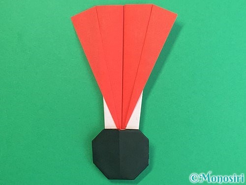 折り紙で羽子板と羽根の折り方手順50