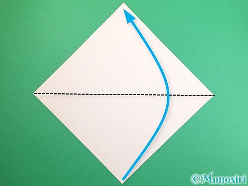 折り紙でポチ袋の折り方手順1