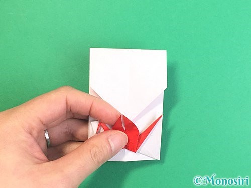 折り紙で鶴のポチ袋の折り方手順55