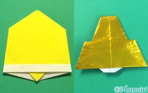 折り紙でベルの折り方 簡単なベルを2種類紹介 Monosiri