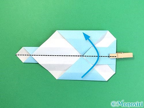 折り紙でソリの折り方手順17