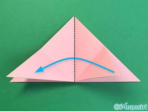 折り紙で鶴の箸置きの折り方手順11