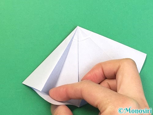 折り紙で立体的な富士山の折り方手順35