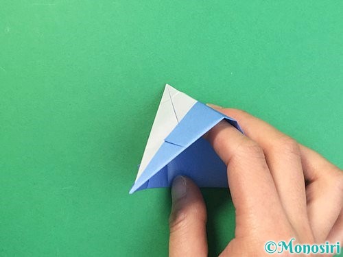 折り紙で立体的な富士山の折り方手順44