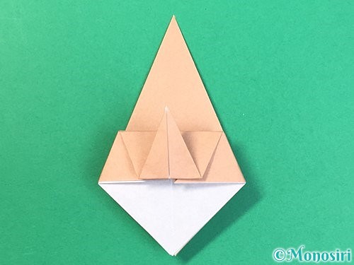 折り紙で菓子鉢の折り方手順21