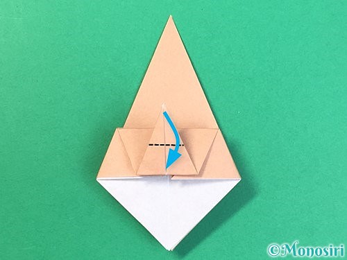 折り紙で菓子鉢の折り方手順22