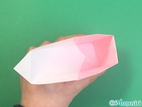 折り紙でふた付きの箱の折り方手順20