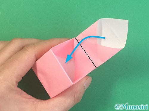 折り紙でふた付きの箱の折り方手順22