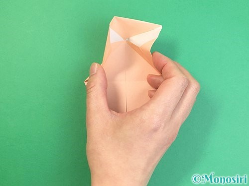 折り紙で立体的な猫の折り方手順15