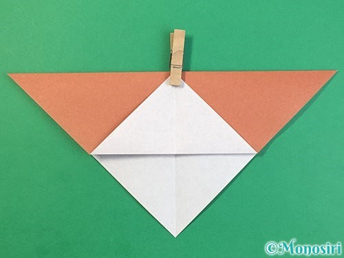 折り紙で立体的な犬の折り方手順25