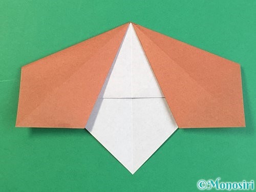 折り紙で立体的な犬の折り方手順31