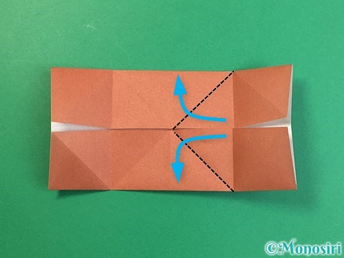 折り紙で立体的な犬の折り方手順13
