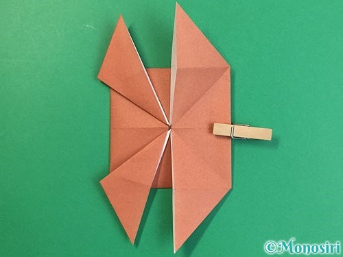 折り紙で立体的な犬の折り方手順21