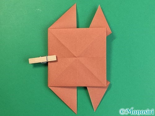 折り紙で立体的な犬の折り方手順22