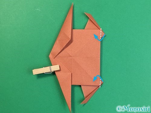 折り紙で立体的な犬の折り方手順29