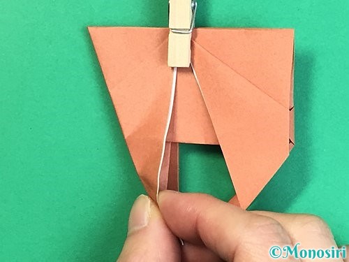折り紙で立体的な犬の折り方手順35