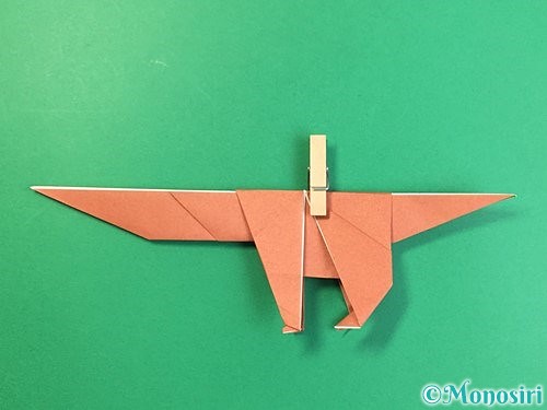 折り紙で立体的な犬の折り方手順67