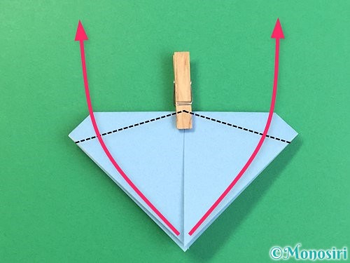 折り紙でねずみの折り方手順14