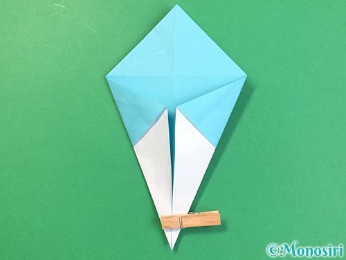 折り紙で立体的なネズミの折り方手順37